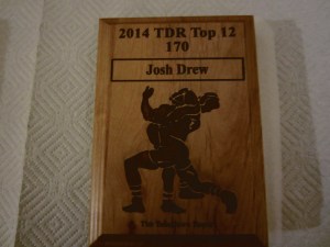 1A 170 Lbs. 2nd in State Josh Drew of Rosewood - East Regional Champ