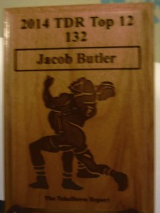 3A 132 Lbs. 4th in State, Reg. Champ. Jacob Butler of Swansboro H.S. 2nd in East. N.C.