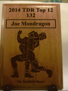 4A 132 lbs. 5th Placer Joe Mondragon of Ashley H.S.