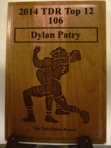 2A 5th in state, Region. champ. at 106 Lbs. - Dylan Paltry of Dixon H.S.