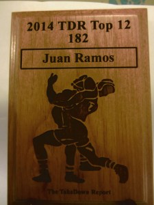3A 182 Lbs. 5th Place in State, Region Champ - Juan Ramos of White Oak