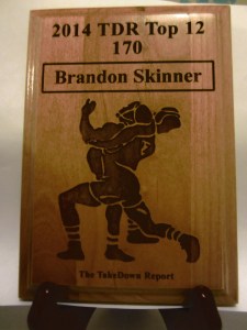 4A 170 Lbs. 5th Placer in State - Brandon Skinner of Knightdale H.S.