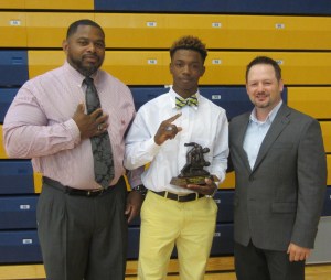 Coach Jones, Wilson Smith  Lee Carroll - big smiles!